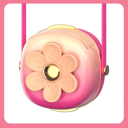 Mini Fan Cartoon halterneck fan USB charging lazy fan portable handheld outdoor mini bladeless small fan