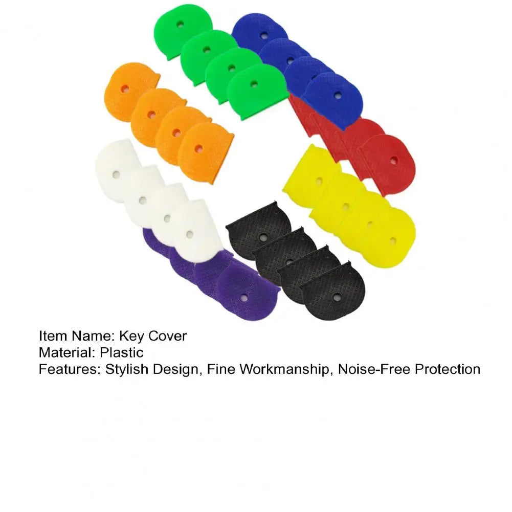 Key Identification Accessories Colorful Key Covers 32-pack Colorful Plastic Key Covers House Key Soft Rubber Key Toppers