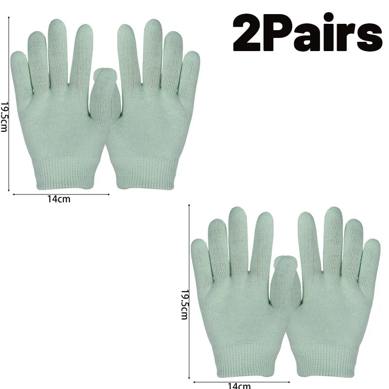 Silicone Moisturizing Mask Socks Reusable Exfoliating Anti Crack Protective Gloves Dry Dead Skin Remover Tools Hand Foot Care