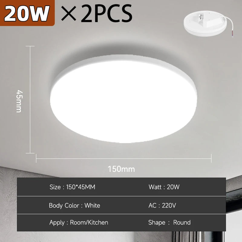 LED Ceiling Lamps Modern Ceil Light 18/30/40/72W Led 220V Ceiling Lights Round Living Room Bedroom Indoor Kitchen Lighting Lamp