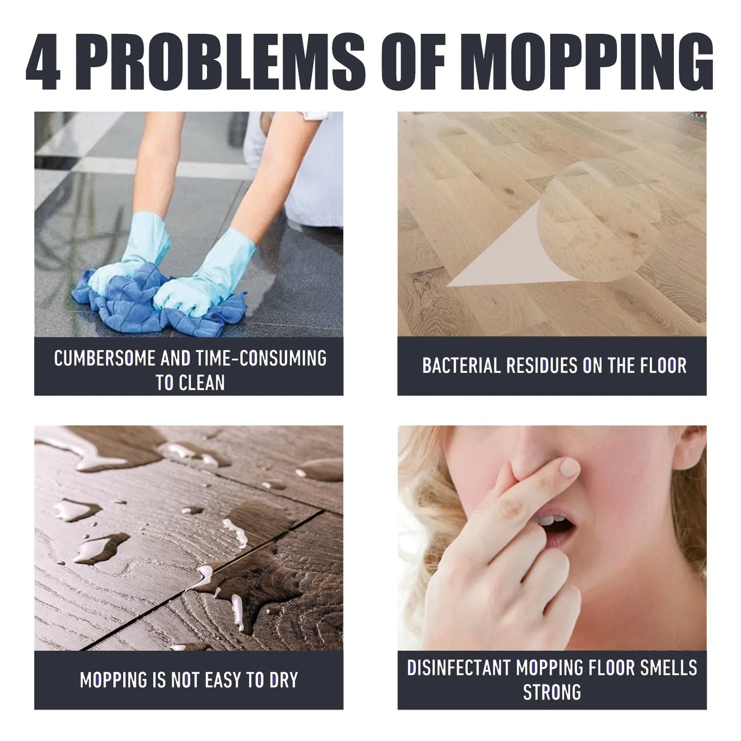 Jakehoe floor cleaner Wood floor marble floor decontamination brightening polishing cleaner