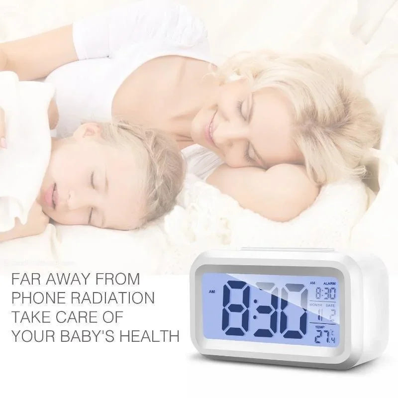Digital LCD Alarm Clock with Calendar Thermometer alarm clock alarm clock digital desk clock