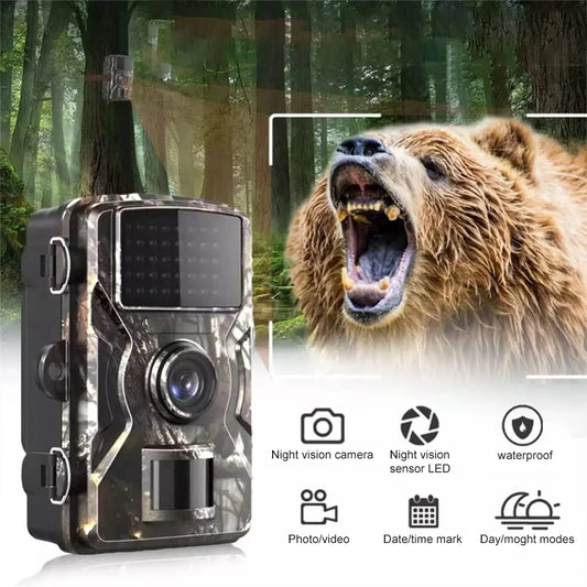1pcs Hunting Trail Camera Wildlife Camera Night Vision Motion Activated Outdoor Forest Camera Trigger Wildlife Scouting Camera