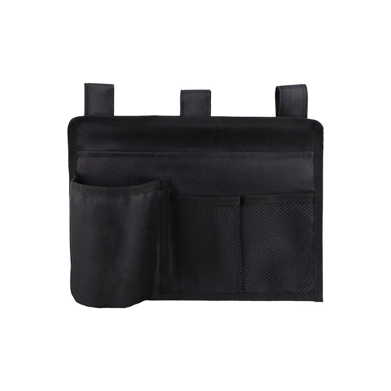 Bedside Caddy Storage Bag Multi Pockets Hanging Bag Bed Accessories Organizer Gadget Oxford Cloth for Dorm Bunk Hospital Book