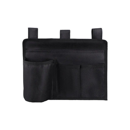 Bedside Caddy Storage Bag Multi Pockets Hanging Bag Bed Accessories Organizer Gadget Oxford Cloth for Dorm Bunk Hospital Book