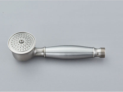 Brushed Nickle Hand Held Shower Head Handshower Head 100% Copper Head Faucet Accessory Single Function Shower Head Shower Hose