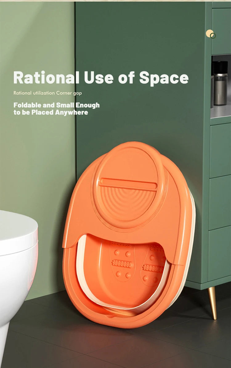Foldable Home Foot Bath Bucket Massage Foot Wash Leisure Health Bucket Children Foot Bath Basin Portable Foot Soak Foot Tub