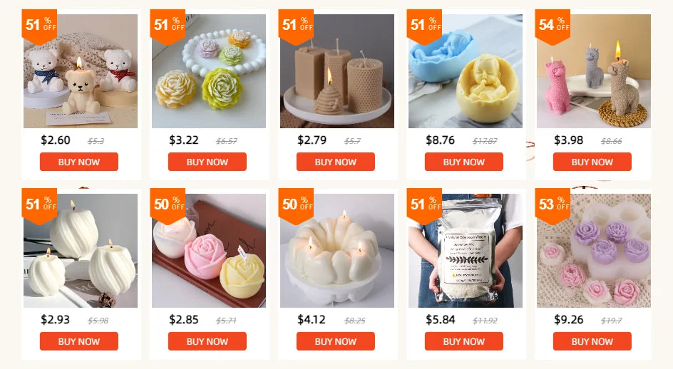 Spire Cylindrical Plastic Candle Mold DIY Geometric Conjoined Church Top Candles Making Supplies DIY Retro Church Wedding Decor