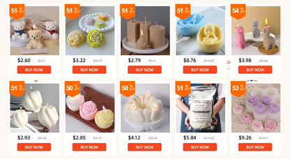 Spire Cylindrical Plastic Candle Mold DIY Geometric Conjoined Church Top Candles Making Supplies DIY Retro Church Wedding Decor