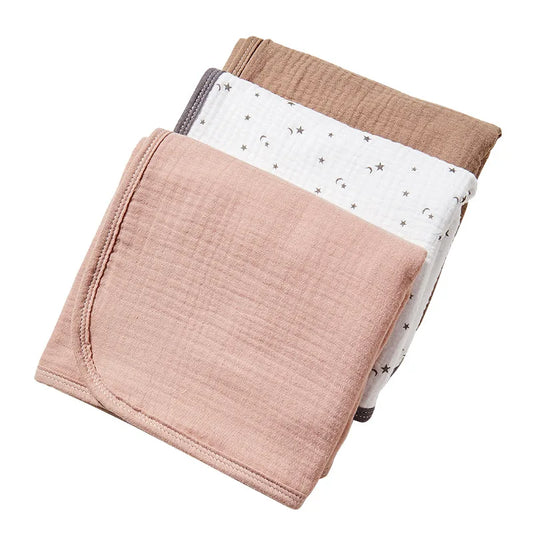 Baby Pure Cotton Gauze Waterproof Changing Pad, Washable, Breathable, Portable & Soft for Newborns