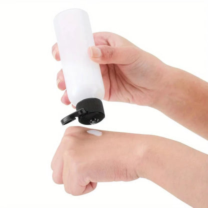 5PCS 30/50/100ML Refillable Empty Plastic Transparent Bottle with Flip Cap Portable Squeeze Shampoo Conditioner Travel Bottles