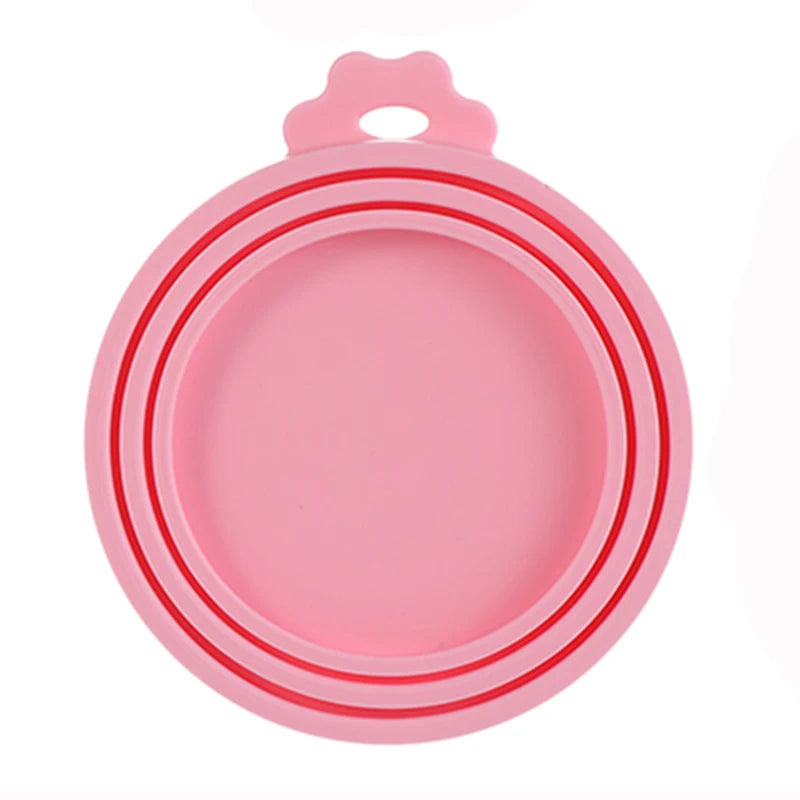 1Pcs Food Can Lid Silicone Canned Lid Sealed Feeders for Puppy Dog Cat Storage Top Cap Reusable Cover Health Pet Daily Supplies