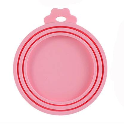 1pcs Food Can Lid Silicone Canned Lid Sealed Feeders For Puppy Dog Cat Storage Top Cap Reusable Cover Health Pet Daily Supplies