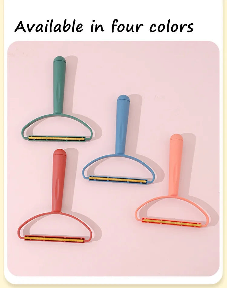 Double-Side Lint Remover Portable Pet Hair Remover Brush Manual Fluff Remover Clothes Fuzz Fabric Shaver Carpet Clothes Brush