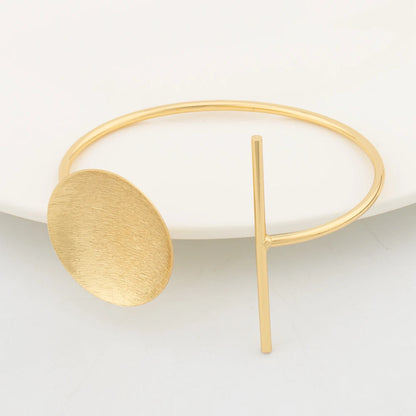 2024 New Jewelry Set 18K Gold Plated Round Earrings for Women Cuff Bangles Adjustable Ring Italian Wedding Jewelry Accessories