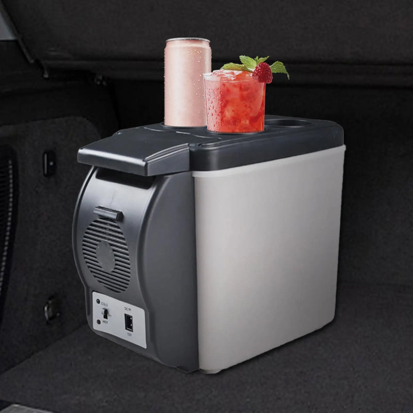 6L Mini Car Refrigerator 12V Fridge Low Noise Cooler Box Refrigerator Portable Travel Icebox for Food Freshness for Car RV