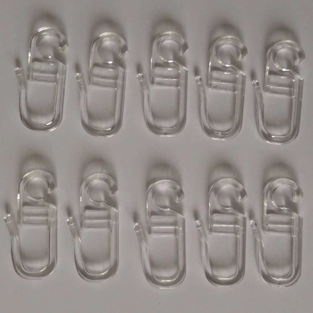 50Pcs Bed Curtain Special Hooks Curtain Accessories Curtain Hanging Ring Universal Curtain Sliding Curtains and Tulle