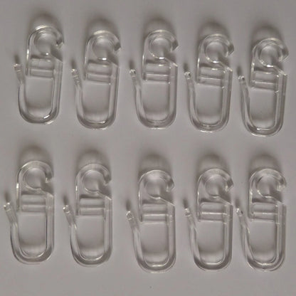 50Pcs Bed Curtain Special Hooks Curtain Accessories Curtain Hanging Ring Universal Curtain Sliding Curtains and Tulle