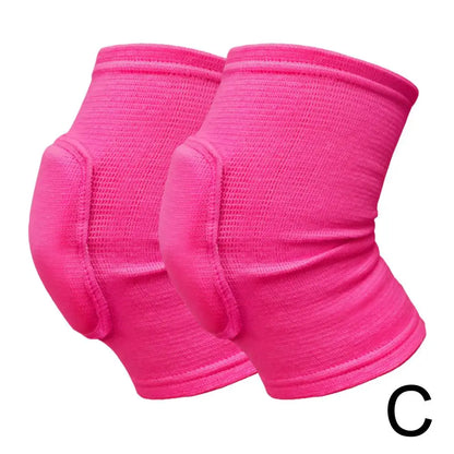 1 Pair Sports Compression Knee Pads Elastic Knee Protector Thickened Sponge Knees Brace Support For Dancing Workout Training