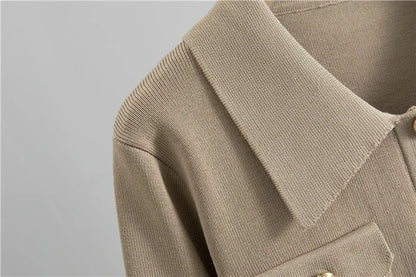 Elegant Office Sweaters Tops+slim High Waist Knitwear Skirts 2 Piece Sets Women New Streetwear Tracksuit Korean Fashion Autumn