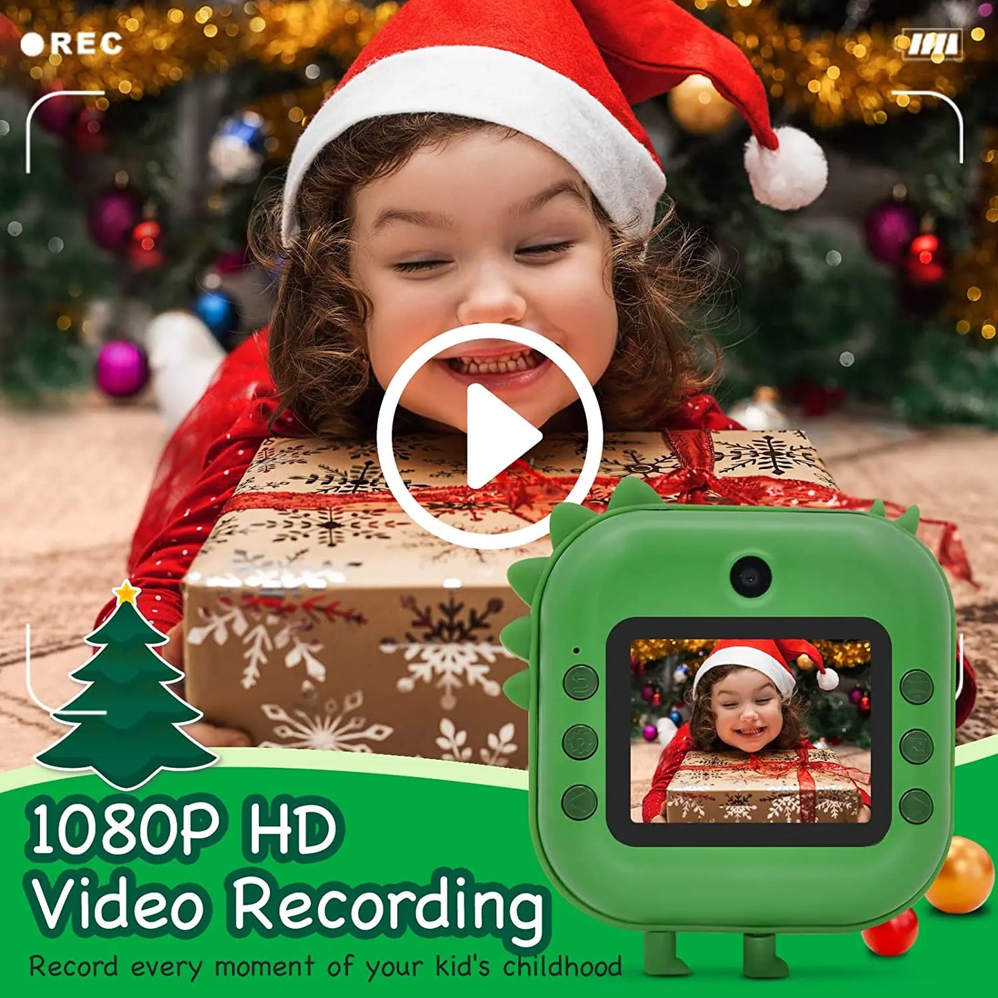 Instant Printed Camera Thermal Camera Printer Kids Camera Digital Photo Camera Girl Toy Child Camera Video girl Christmas Gift