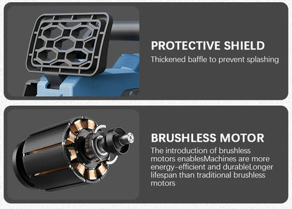 Electric Goddess 12inch Brushless Electric Chainsaw Cordless Portable Electric Saw Woodworking Tool For Makita 18V Battery Pin