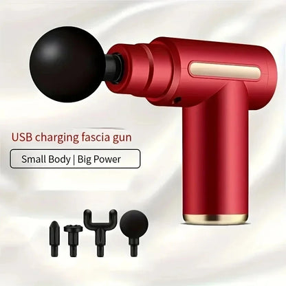 Upgraded Portable Massage Gun - Deep Tissue Muscle Relief, USB Rechargeable Battery, Ideal For Back & Neck,Gift For Everyone
