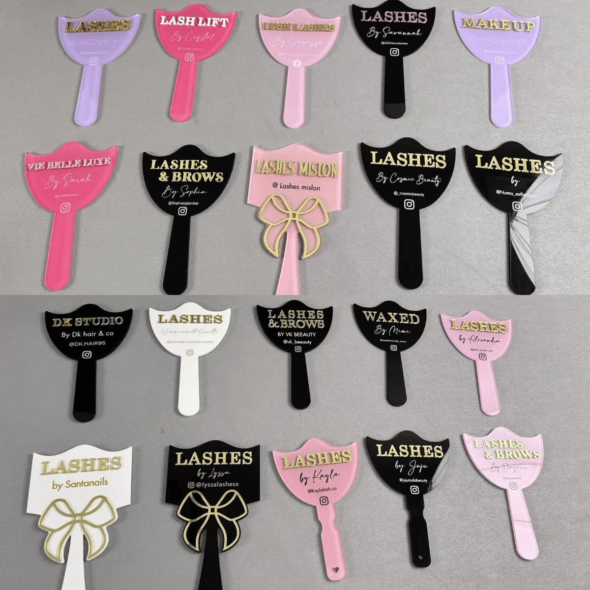 Lash Artist Social Media Face Prop  Personalised  Aesthetics Sign  Lash Sign  Salon Decor