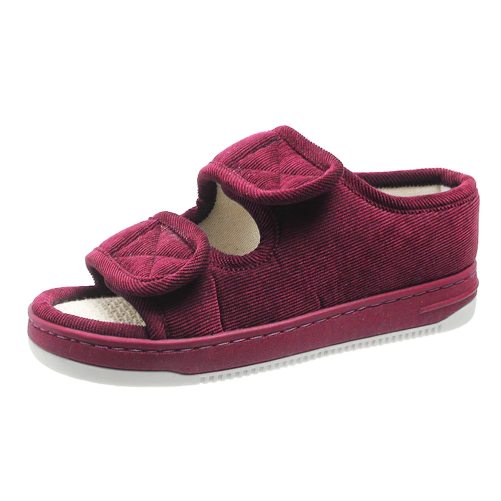 Diabetic Sandals Open Toe Diabetic Slippers Adjustable Walking Sandals Breathable Orthopedic Footwear for Women and Men