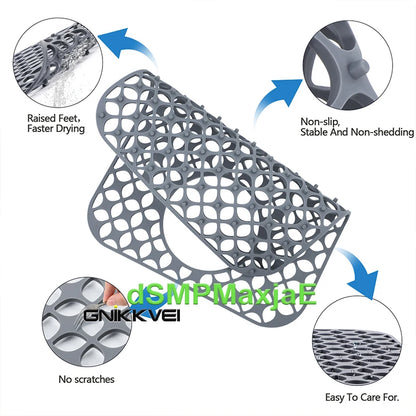 Silicone Sink Mat,Kitchen Sink Mats Grid Accessory,Non-slip Sink Protector for Kitchen Bottom of Farmhouse Porcelain Sink