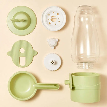 Leakproof Pet Water Dispenser 600ml Anti-Splash Automatic Water Feeder No Spill Hanging Design Drinking Fountain