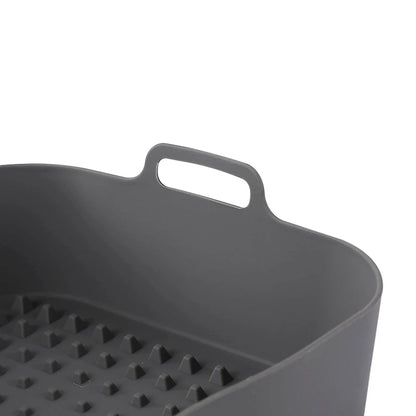 Air Fryer Silicone Pot Thick Reusable Silicone Square Air Fryer Liners Replacement of Parchment Liner Paper Air Fryer Basket