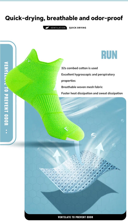 Professional Sports Socks Four Season Quick Drying Running Socks Thin Marathon Socks Deodorant Couple Socks