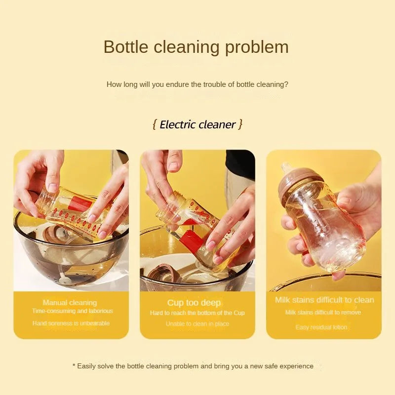 USB Handheld Blender, Silicone Brush, Electric Bottle Washing Machine, Wireless Egg Beater, Multi functional Food Mixing Blender