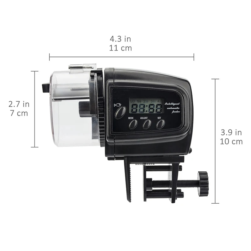 Automatic Fish Feeder for Aquarium Fish Tank Auto Feeder with Timer Pet Feeding Dispenser Fish Shrimp Betta Goldfish Food Feeder