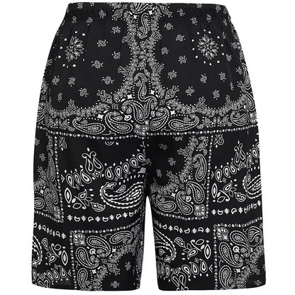 Men's Athleisure Fashion Printed Home Shorts Slim Large Size Loose Shorts Pajama Pants Breathable Comfort Sleep Bottoms