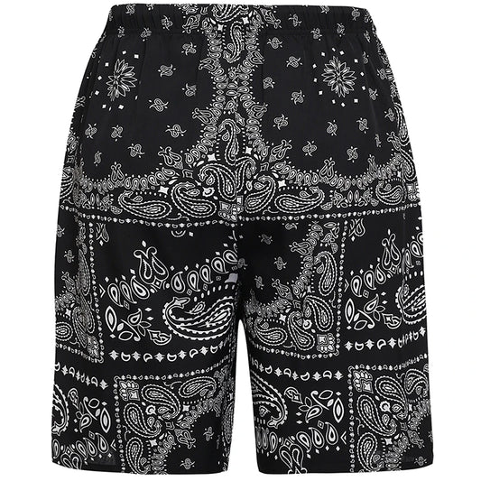 Men's Athleisure Fashion Printed Home Shorts Slim Large Size Loose Shorts Pajama Pants Breathable Comfort Sleep Bottoms