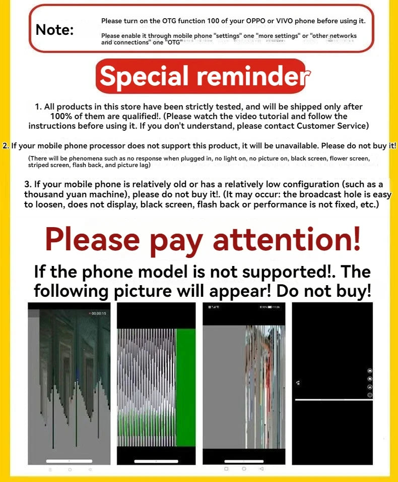 Megapixel 5.5/8MM HD Android Endoscope Type-C Endoscope Inspection Camera IP67 Waterproof for Smart Android Phones