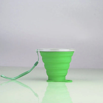 Silicone Foldable Cup Collapsible Telescopic Cute Water Bottle Outdoor Travel Children Cups Teacups Ware Jug Drink Water Copa