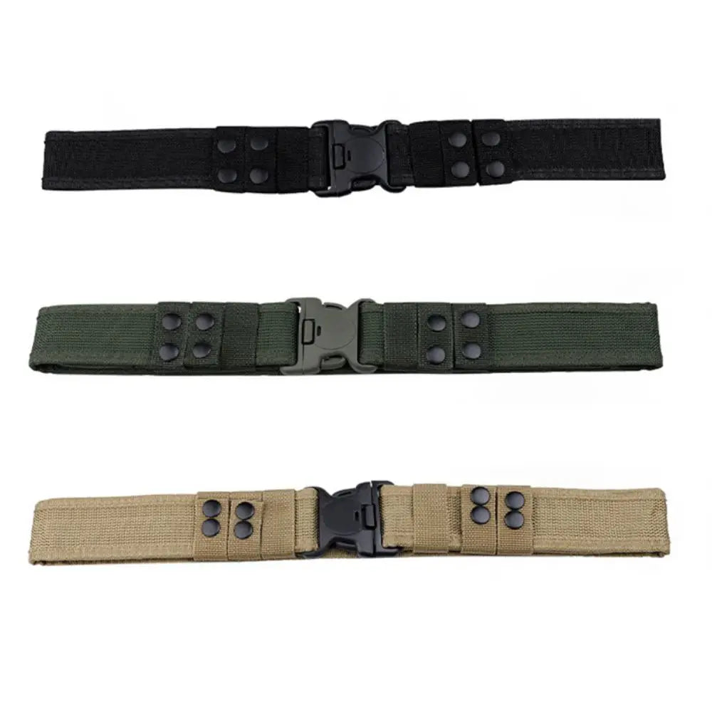 Men's Belt Outdoor Camouflage Tactical Belt Oxford Cloth Belt Mountaineering Belt Nylon Wide Waist Belt Work Belt Neutral Belts