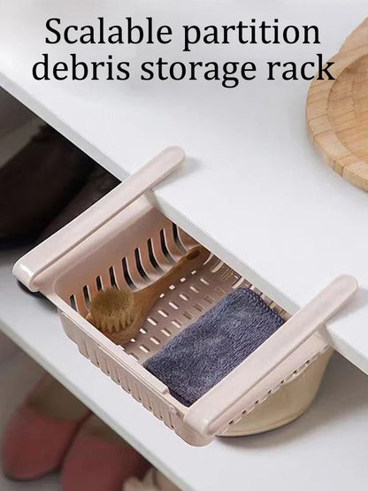 1Pc Refrigerator Storage Basket Flexible Expandable Fridge Organizer Drawer Storage Rack Storage Fresh Box Freezer Box Storage