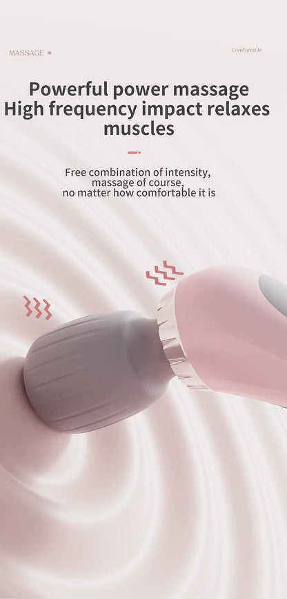 New Portable handheld massager USB rechargeable multifunctional full body massage gun relax neck back legs and waist masajeador