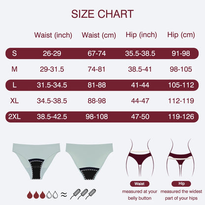 Menstrual Panties Women Leak proof Menstrual Period Underwear Ice Silk Menstruation Panties Menstrual Cycle Absorbent Underwear