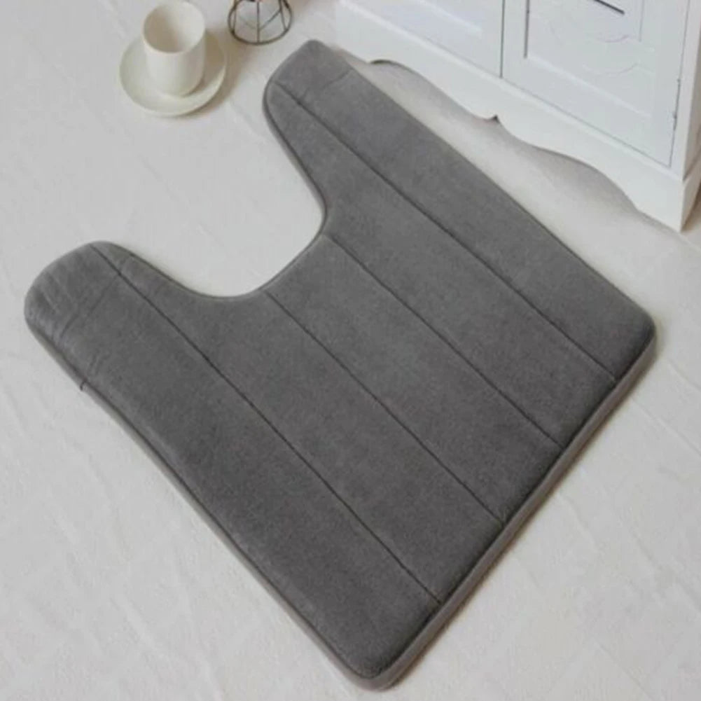 Bathroom Toilet Accessories Parts Water Absorbing Mats Toilet Mats Toilet Floor Mats 1pc Coral Fleece Hot Sale