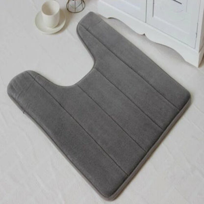 Bathroom Toilet Accessories Parts Water Absorbing Mats Toilet Mats Toilet Floor Mats 1pc Coral Fleece Hot Sale