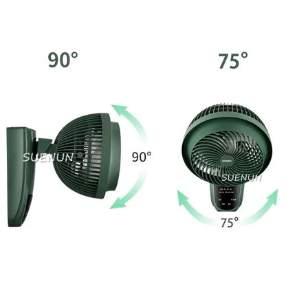 Air circulating wall fan Wall mounted household wall mounted electric fan Kitchen Toilet Non perforated wall electric fan Remote