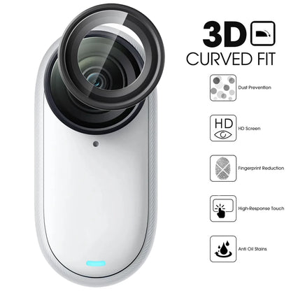 Upgrade Camera Lens Protectors for Insta360 GO 3S Tempered Glass Camera Films Lens Guard Action Video Cameras Accessories