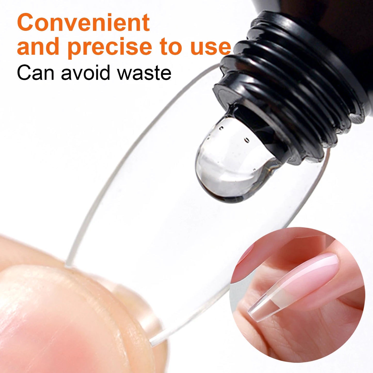 Nail Tips Glue Gel Strong Adhesive Nail Glue For False Nail Tips And Press On Nails DIY Rhinestone And Resin Gem For Nail Art