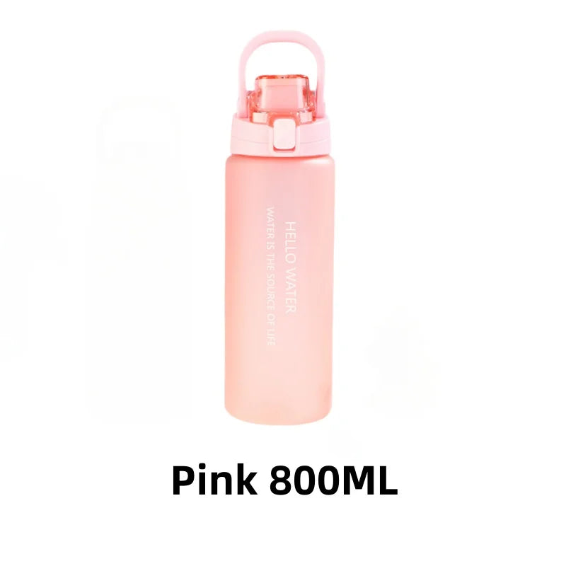 Sports Water Bottle Fitness Water Bottle Portable Outdoor Water Cup Reusable Water Bottle With Flip Top Lid Travel Water Bottle
