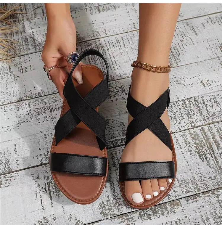 Women Sandals Shoes Summer Party Sandals For Women Soft Sandals Ladies Breathable Shoes Woman Retro Footwear Female Women Sandal